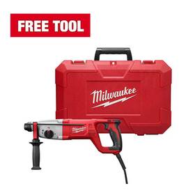 Milwaukee 313115979926 Electric Rotary Hammer Drill 1 Inch Sds D-handle Keyless Chuck Case
