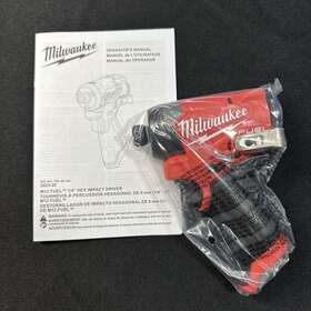 3453-20 Milwaukee 1/4 Inch M12 Hammer Fuel Brushless Impact Driver Gen 3 Tool Only 3453-20 Milwaukee 1/4 Inch M12 Hammer Fuel Brushless Impact Driver Gen 3 Tool Only