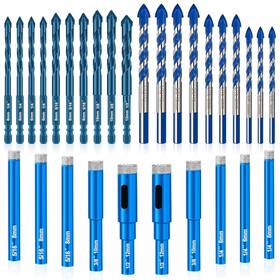 Hs-072-us Ofnmy Diamond Drill Bits Set 30 Pcs Professional Masonry Bit Premium Ca Hs-072-us Ofnmy Diamond Drill Bits Set 30 Pcs Professional Masonry Bit Premium Ca