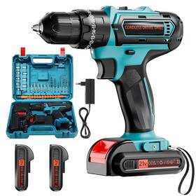 Ed2401 Olubfdh 21v Cordless Drill With 2-battery And Charger Electric Set Power Dril Ed2401 Olubfdh 21v Cordless Drill With 2-battery And Charger Electric Set Power Dril