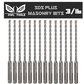 Owl Tools 0810147650750 Sds Plus 3/16 Inch Masonry Drill Bits 13 - Pack Owl Tools 0810147650750 Sds Plus 3/16 Inch Masonry Drill Bits 13 - Pack