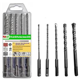 Sds501 Peak-cut 5pcs Sds Plus Rotary Hammer Drill Bit Set - Carbide Tips For Concrete Masonr