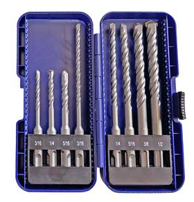 Sds801 Peak-cut 8pcs Sds Plus Rotary Hammer Drill Bit Set Carbide Tips For Concrete Mas Sds801 Peak-cut 8pcs Sds Plus Rotary Hammer Drill Bit Set Carbide Tips For Concrete Mas