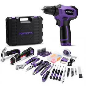 Wjddgjzi0001-zi Powkits Tool Kit 139 Pcs Cordless Drill Set With Li-ion Battery 8v Power Wjddgjzi0001-zi Powkits Tool Kit 139 Pcs Cordless Drill Set With Li-ion Battery 8v Power