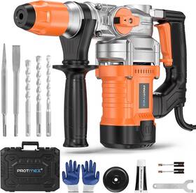 Protmex 680358342023 Rotary Hammer Drill 1-1/4 Inch Sds-plus 13 Amp Motor Safety Clutch 3