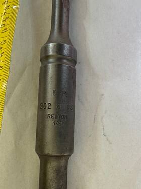 802-8-18 Relton 802-8 1/2 Inch X 18 Long Multiple Cutter Pyramid Point Hammer Bit