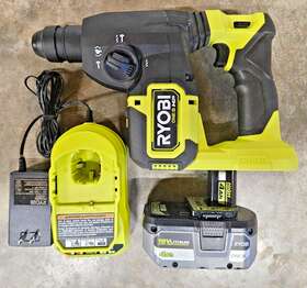 P223 Ryobi 18v One Hp 1 Inch Sds Plus Rotary Hammer With 4.0ah Battery Model# P223 Ryobi 18v One Hp 1 Inch Sds Plus Rotary Hammer With 4.0ah Battery Model#