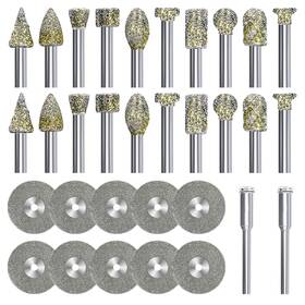 Saligtekh Dca202409 Diamond Grinding Burr Bit Set Drill For Rotary Polishing Tool St