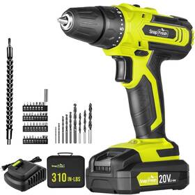 Bbt-joz57c Snapfresh 20v Cordless Drill Set 3/8 Inch Power With 2 Variable Speed 21 Bbt-joz57c Snapfresh 20v Cordless Drill Set 3/8 Inch Power With 2 Variable Speed 21