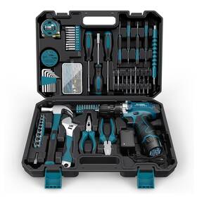 Byd117 Sundpey Tool Kit 206pcs With Drill - 12v Cordless Power Combo... Fast Ship Byd117 Sundpey Tool Kit 206pcs With Drill - 12v Cordless Power Combo... Fast Ship