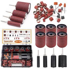 Su-08-4 Sunxeke 187-piece Sanding Drum Kit For Drill And Press Includes 2inch Spindl Su-08-4 Sunxeke 187-piece Sanding Drum Kit For Drill And Press Includes 2inch Spindl