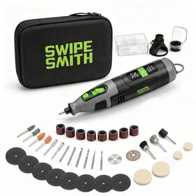 Swipesmith 779657328088 12v Power Rotary Tools 8000 32000rpm 2.5ah Cordless Tool Kit With Lc