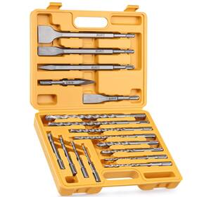 720201 Tgftgf 17-piece Sds Plus Rotary Hammer Drill Bits And Chisel Set Yg8c Carbide Tips 720201 Tgftgf 17-piece Sds Plus Rotary Hammer Drill Bits And Chisel Set Yg8c Carbide Tips