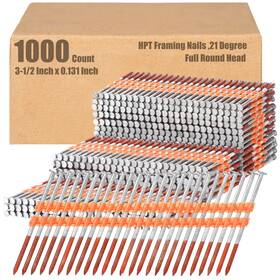 Therwen Gfa2340 1000 Count 21 Degree Framing Nails Full Round Head Collated R