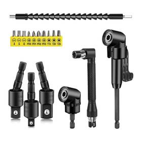 Gjq-003 Tidenbr 17pcs Drill Bit Extension Include 2pcs 105 Right Angle Electric Adap Gjq-003 Tidenbr 17pcs Drill Bit Extension Include 2pcs 105 Right Angle Electric Adap