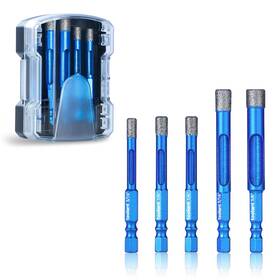 Ta01073001 Toolant Diamond Drill Bits Set 5pcs Glass For Drilling Holes In G Ta01073001 Toolant Diamond Drill Bits Set 5pcs Glass For Drilling Holes In G
