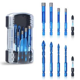 Ta01073002 Toolant Diamond Drill Bits Set 10pcs Glass For Drilling Holes In