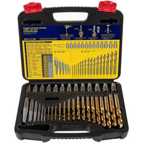 Toolixor Tor-11135zr 35-piece Screw Extractor And Drill Bit Set 11135zr - Remove Broken Studs Bo