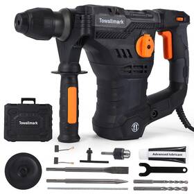 Towallmark 196336549921 Upgraded 12.3 Amp Rotary Hammer Drill 1-1/4 Inch Sds-plus 4 In 1 Multi-fun
