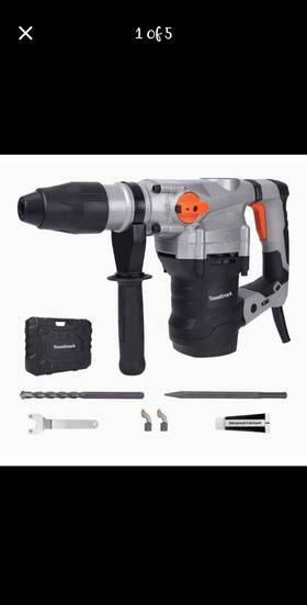 Fjjj-xik82lxi2ossml9hwakd7 Towallmark 1600w Rotary Hammer Drill - 1-9/16 Inch 13-amp 3600bpm 9j 3 Functions Demoli