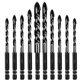 U2022122701 Ubesths Masonry Drill Bits Set 10pcs Concrete Bit With Tungsten Carbide Ti U2022122701 Ubesths Masonry Drill Bits Set 10pcs Concrete Bit With Tungsten Carbide Ti