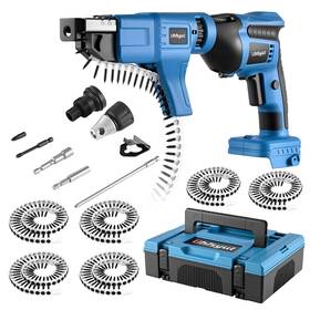 Uhfsyut 766382595472 21v Cordless Drywall Screw Gun And Electric Screwdriver - 2-in-1 Self-feeding