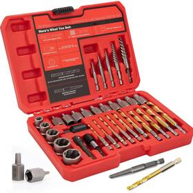 Uewtes31-33u Uyecove 33pcs Screw Bolt Extractor Set Hex Head Multi-spline Left Hand Drill Bit