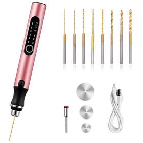 Wbamz018 Vqvybxn 3-speed Cordless Mini Drill Pen With 8 Small Bits Rechargeable Electric Wbamz018 Vqvybxn 3-speed Cordless Mini Drill Pen With 8 Small Bits Rechargeable Electric