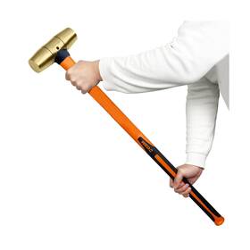 Br2103a-1016 Wedo Brass Hammer 6lb Sledge Solid Mallet Fiberglass Hamm