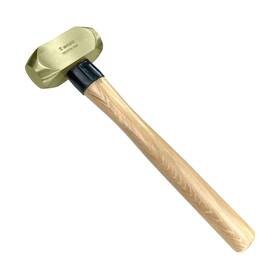 Br2107b-1008 Wedo Brass Sledge Hammer 5lb Club With Wooden Handle Drilling Flat H Br2107b-1008 Wedo Brass Sledge Hammer 5lb Club With Wooden Handle Drilling Flat H