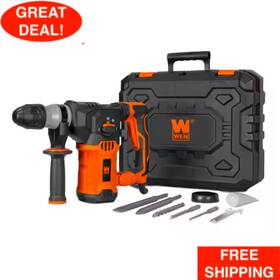 330837664 Wen 12 Amp Corded 1-3/16 Inch Variable Speed Sds Plus Rotary Hammer Kit With Case 330837664 Wen 12 Amp Corded 1-3/16 Inch Variable Speed Sds Plus Rotary Hammer Kit With Case