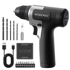 W122080ae Workpro 8v Cordless Drill Set 2ah Electric Power With 3/8ftft Keyless Ch W122080ae Workpro 8v Cordless Drill Set 2ah Electric Power With 3/8ftft Keyless Ch