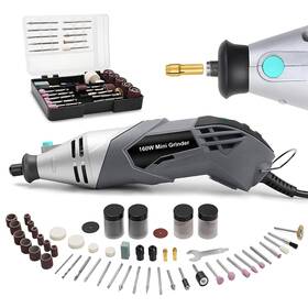 Xssive Xs-tr0002 160w Rotary Tool Kit With 195pcs Accessories Variable Speed Corded Electric