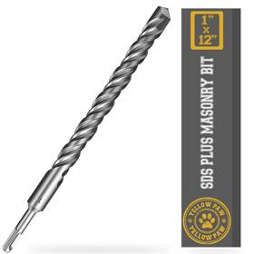 Yellow Paw 810147654345 1 Inch Sds Plus Masonry Drill Bit For Concrete And Brick 12 Length - Industri