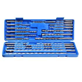 Ys-sds-08-002 Yessources 20pcs Rotary Hammer Drill Bits Chisels Kit Sds Plus Concrete Tool With Case