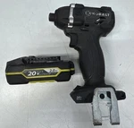 Kobalt K20ID-26A 18V Cordless Impact Driver With 20V Lithium Battery, Tested!. Fixed Price $75.00.