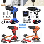 Speed 21V Electric Power Tools Cordless Drill / Driver With Bits Set & Battery. Fixed Price $38.10.