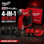 Milwaukee 2505-22 M12 Fuel 4-IN-1 Installation Drill Driver Kit Brand New. Fixed Price $249.00.