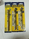 (3) Irwin 5026015 & 73832 1/2" Rotary Masonry Drill Bit. Fixed Price $14.99.
