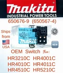 Makita 650676-9 650567-4 Oem Switch For HR4001C HR4010C HR3210C HR5210C R/hammer. Fixed Price $28.95.