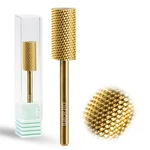 Curacoro Nail Drill Bits 3/32'' - Medium, Yellow Titanium Large Barrel. Fixed Price $24.64.
