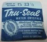 Tru-seal Crystal Ts 23 1/2 Watchmaker Replacement Part #254. Fixed Price $5.87.