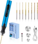 3-SPEED Cordless Mini Drill Pen With 8 Small Bits,rechargeable Blue. Fixed Price $31.29.