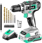 Cordless Drill Set, 20V Max Power 3/8 Keyless Chuck, 18+1. Fixed Price $76.99.