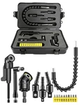 Flexible Right Angle Drill Attachment & 17PC Magnetic Bit Set For Tight Spaces. Fixed Price $31.49.