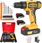 Cordless Drill With Battery And Charger, 20V Electric Power 3/8" Keyl. Fixed Price $39.99.