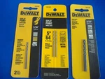Lot Of Six Piece Dewalt High Speed Steel Drill Bits DW1904 DW1905 DW1106. Fixed Price $6.99.