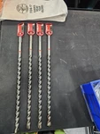 Set Of Hilti Hammer Bits 3/4" 21" Sds-max Style For Concrete Drilling. Fixed Price $145.00.