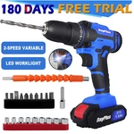 Cordless Drill Li-ion Battery Electric Screwdriver Bits Kit Tool Repair. Fixed Price $8.99.