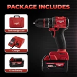 New For Milwaukee M18 Battery Cordless Drill Driver Kit With & Charger. Fixed Price $28.99.